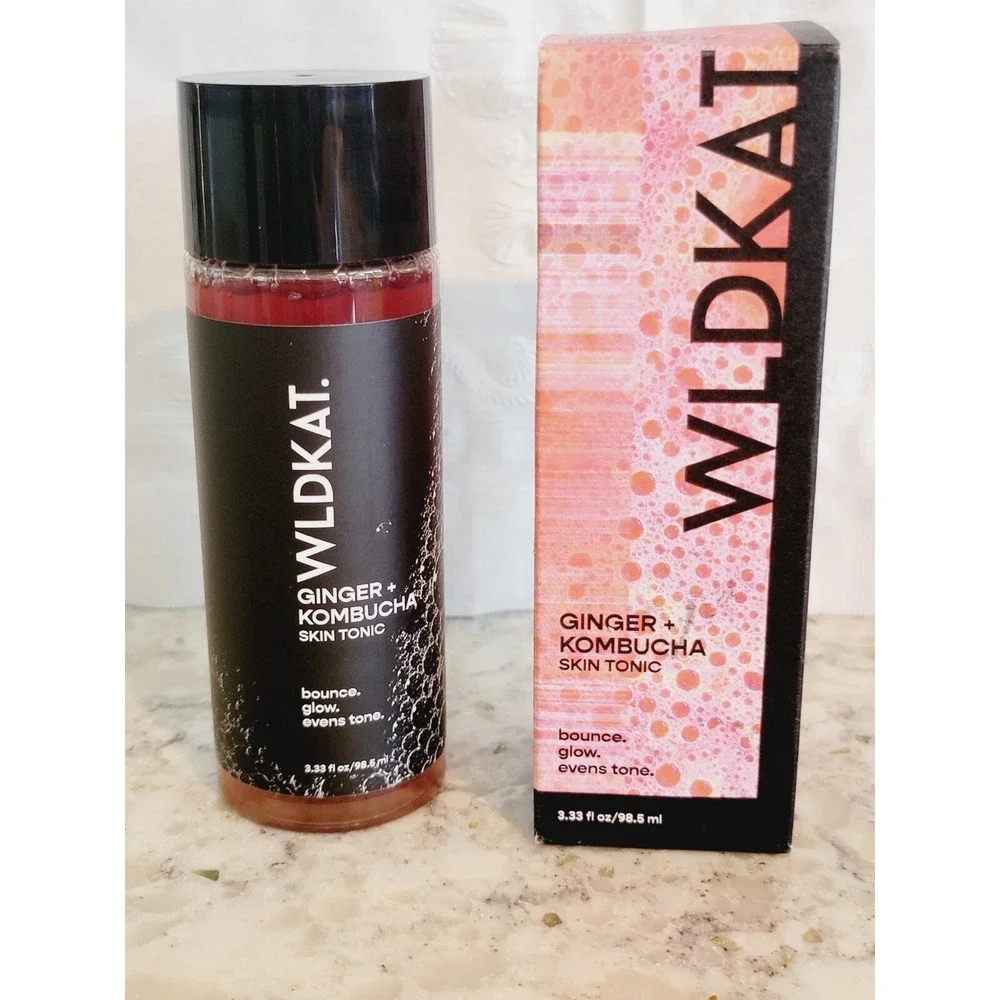 WLDKAT Ginger + Kombucha Skin Tonic 3.33 fl‎ oz 98.5 ml Vegan Face Toner NEW